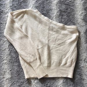 Lightweight knit one shouldered top